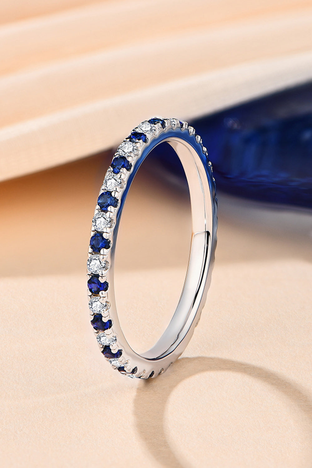 Moissanite Lab-Grown Sapphire Rings-Bijou Crush