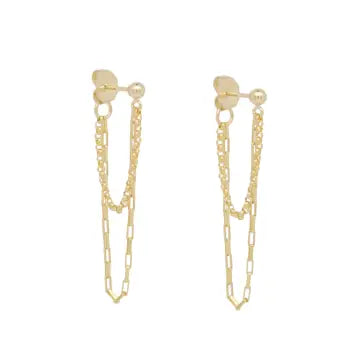 Annie Chain Studs-Bijou Crush