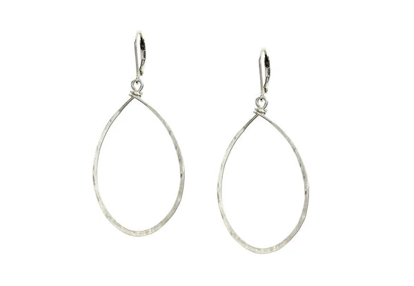 Hanna Hammered Hoops Earrings-Bijou Crush