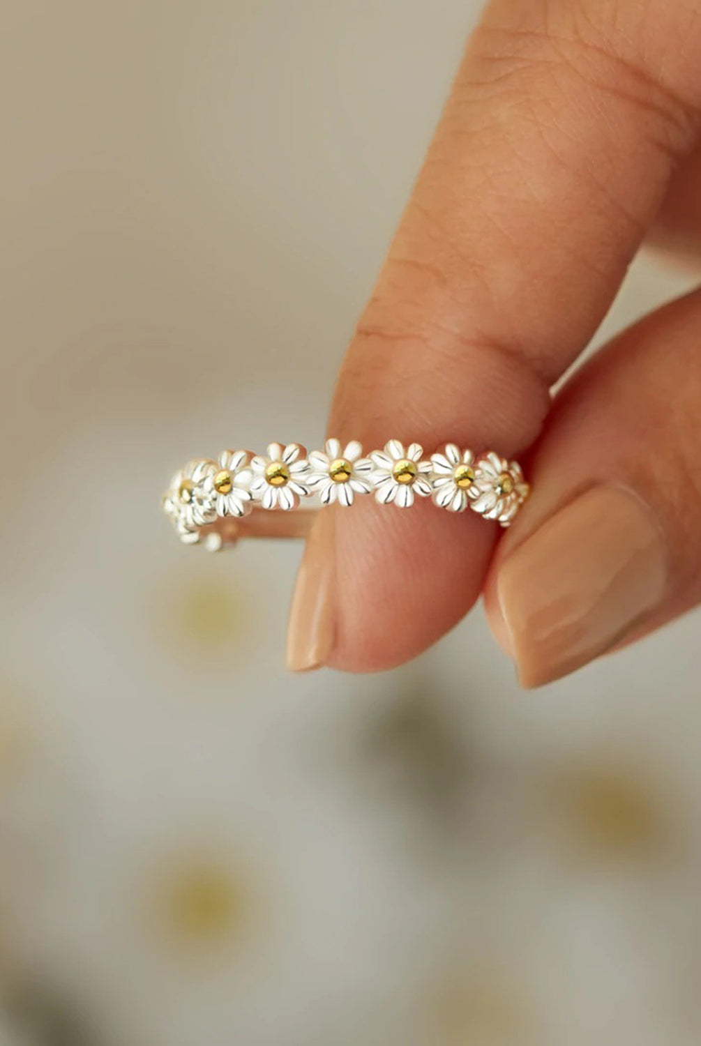 Flower Shape 925 Sterling Silver Ring-Bijou Crush