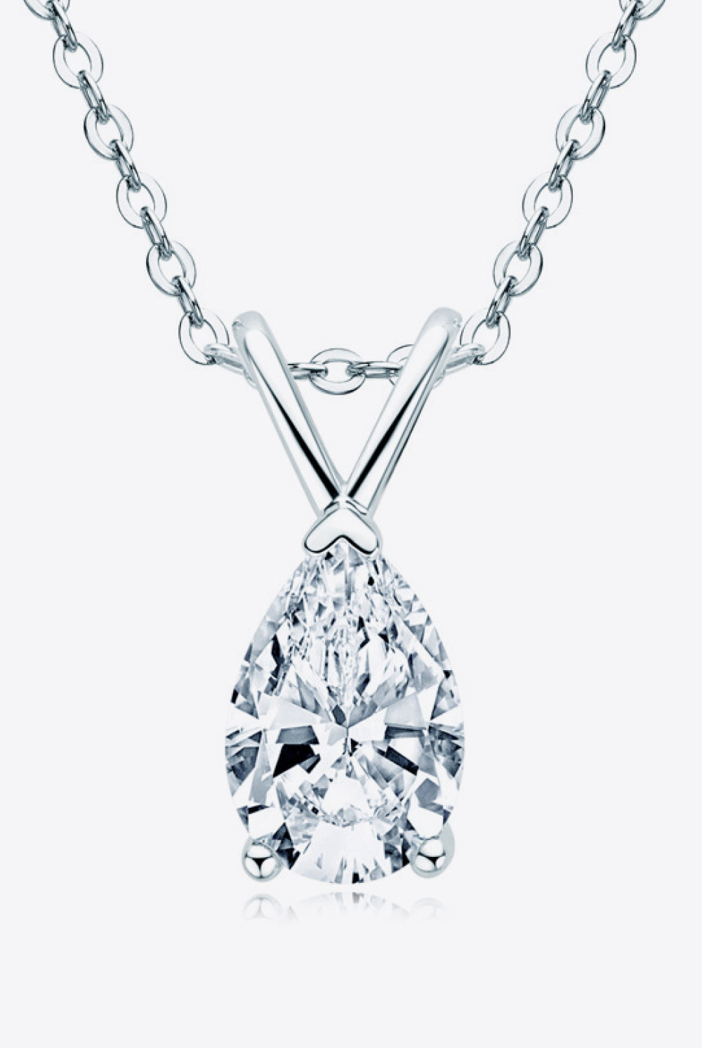 1.5 Carat Moissanite Pendant 925 Sterling Silver Necklace-Bijou Crush