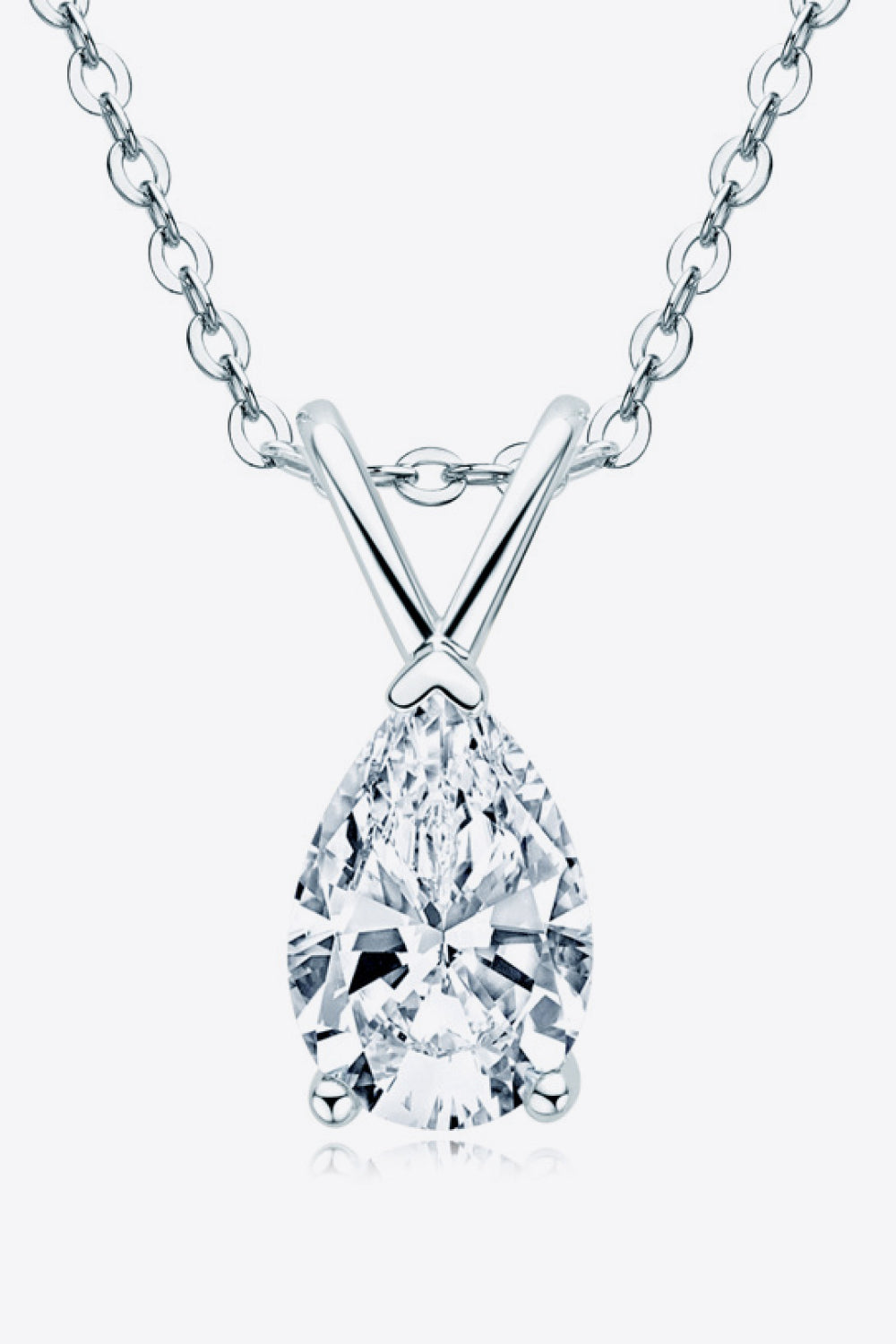 1.5 Carat Moissanite Pendant 925 Sterling Silver Necklace-Bijou Crush