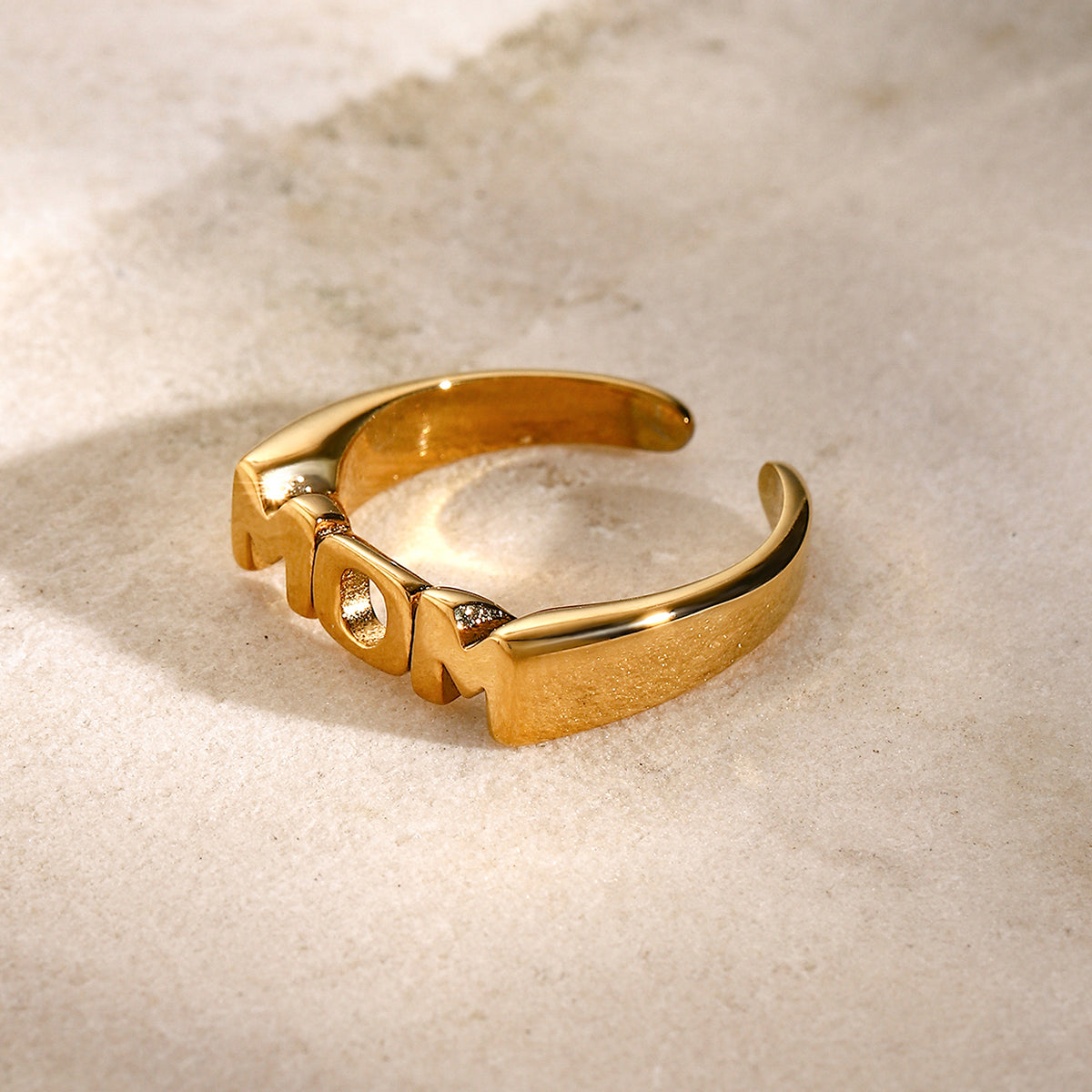 MOM Stainless Steel Open Ring-Bijou Crush