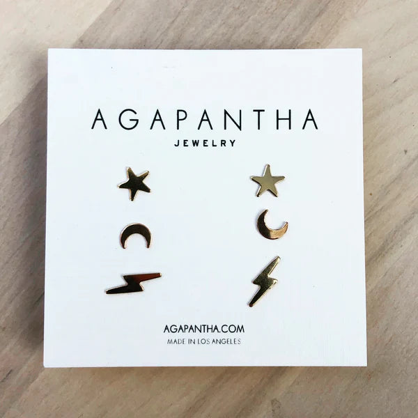 Skylight Stud Set Earrings-Bijou Crush