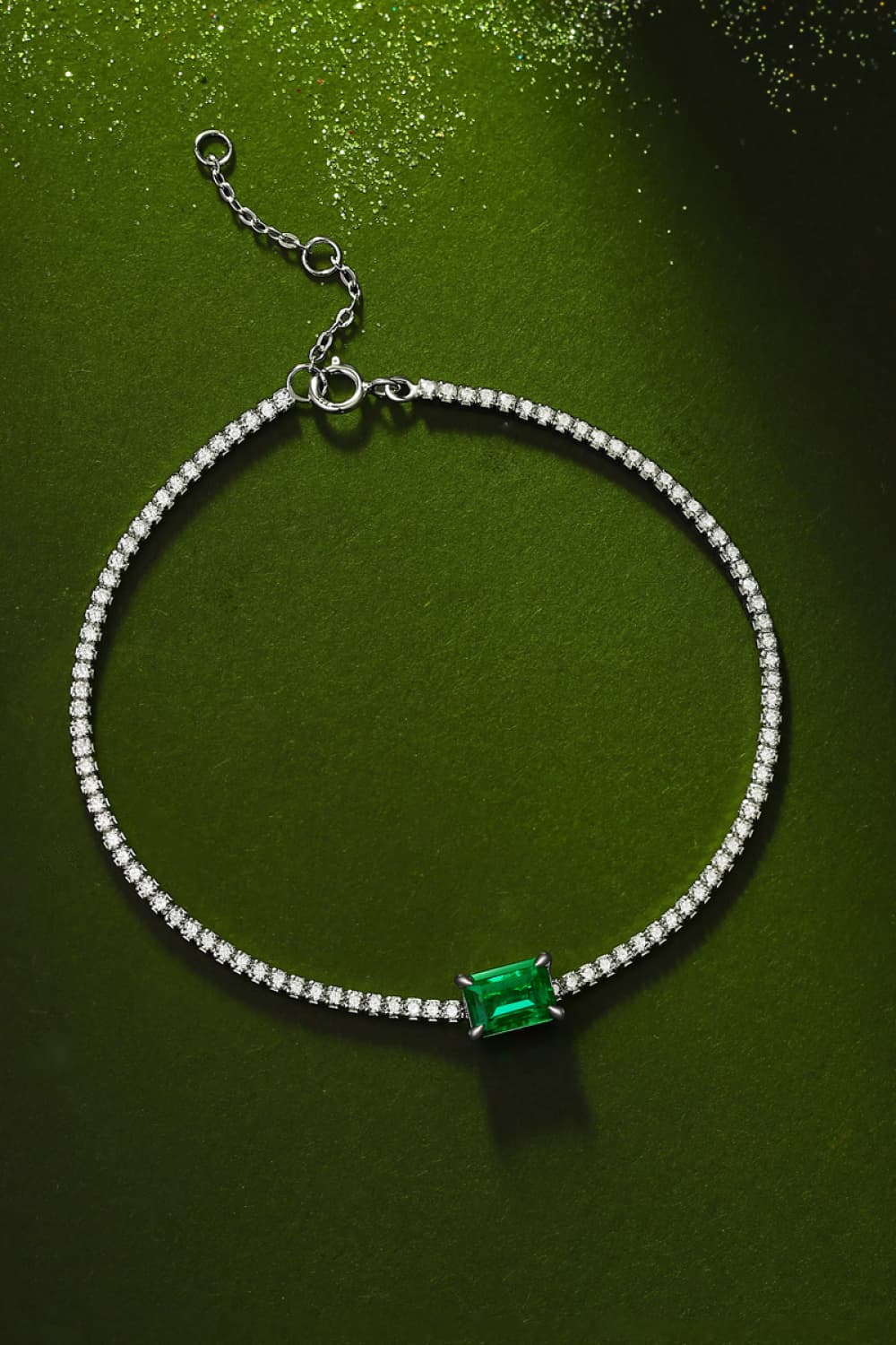Adored 1 Carat Lab-Grown Emerald Bracelet-Bijou Crush