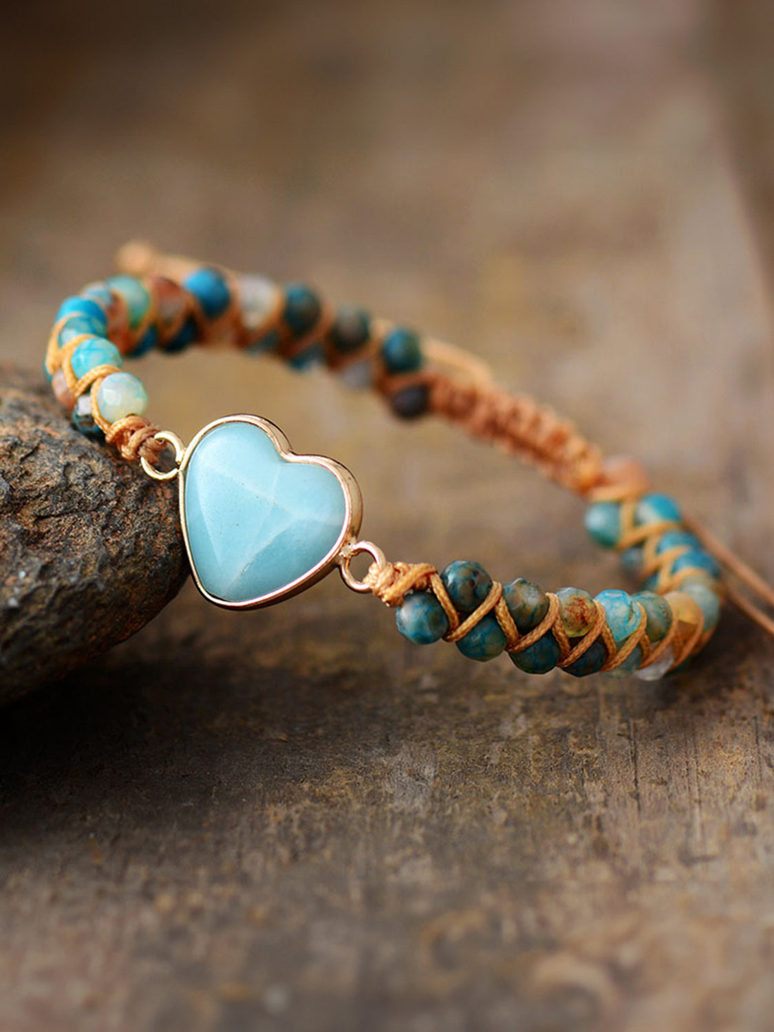 Heart Shape Beaded Bracelet-Bijou Crush