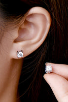 Moissanite 925 Sterling Silver Stud Earrings-Bijou Crush