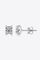 Moissanite 925 Sterling Silver Stud Earrings-Bijou Crush