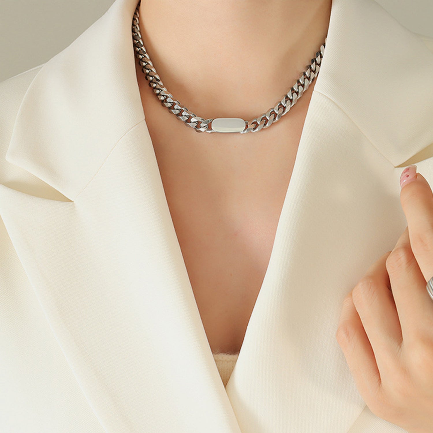 18K Gold-Plated Chain Necklace-Bijou Crush