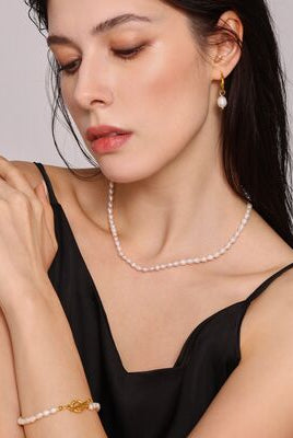 Freshwater Pearl 4-Piece Jewelry Set-Bijou Crush