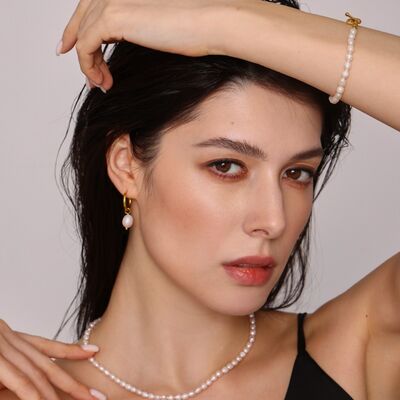 Freshwater Pearl 4-Piece Jewelry Set-Bijou Crush