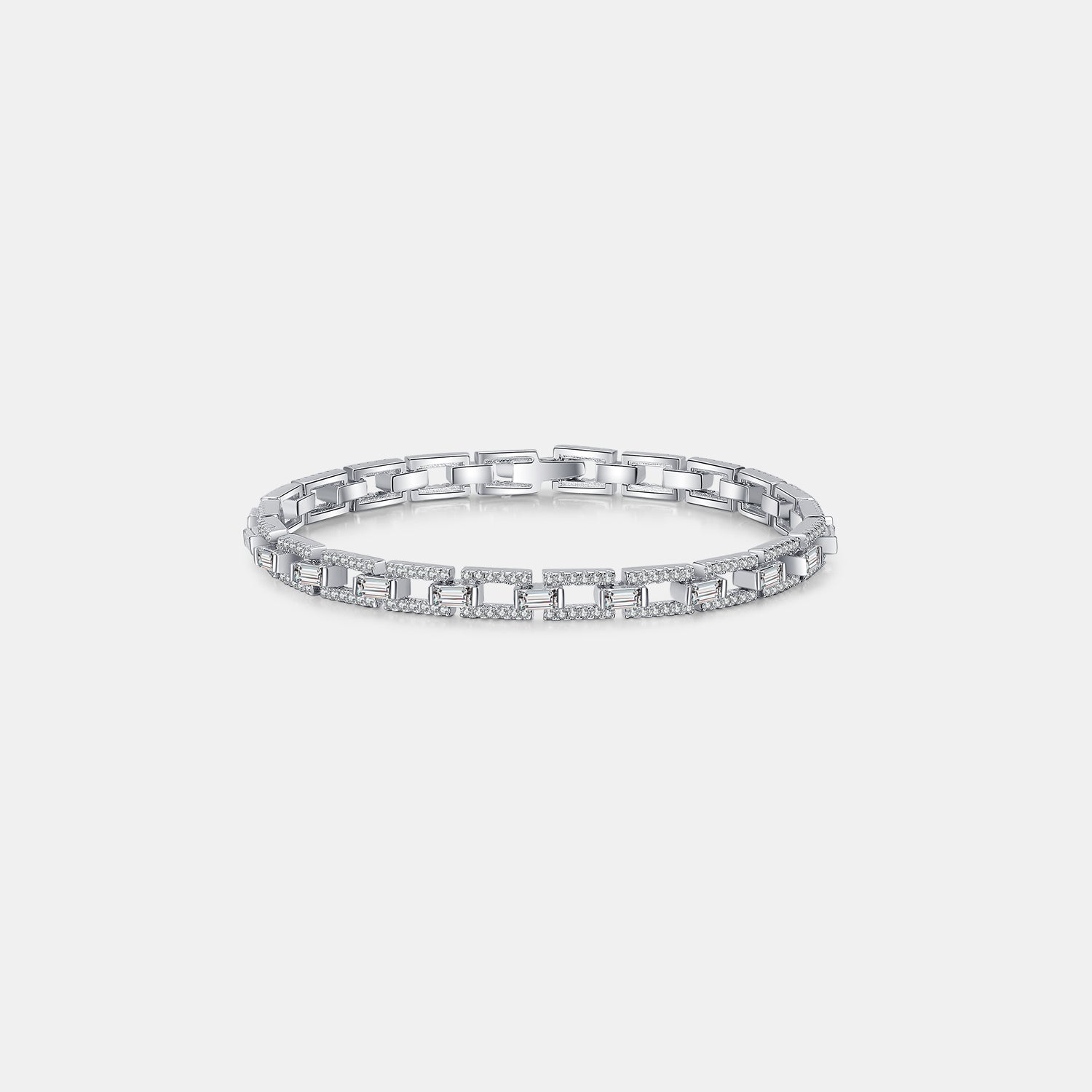 3.2 Carat Moissanite 925 Sterling Silver Bracelet-Bijou Crush