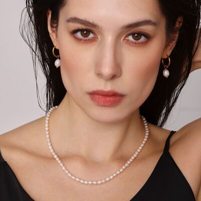 Freshwater Pearl 4-Piece Jewelry Set-Bijou Crush