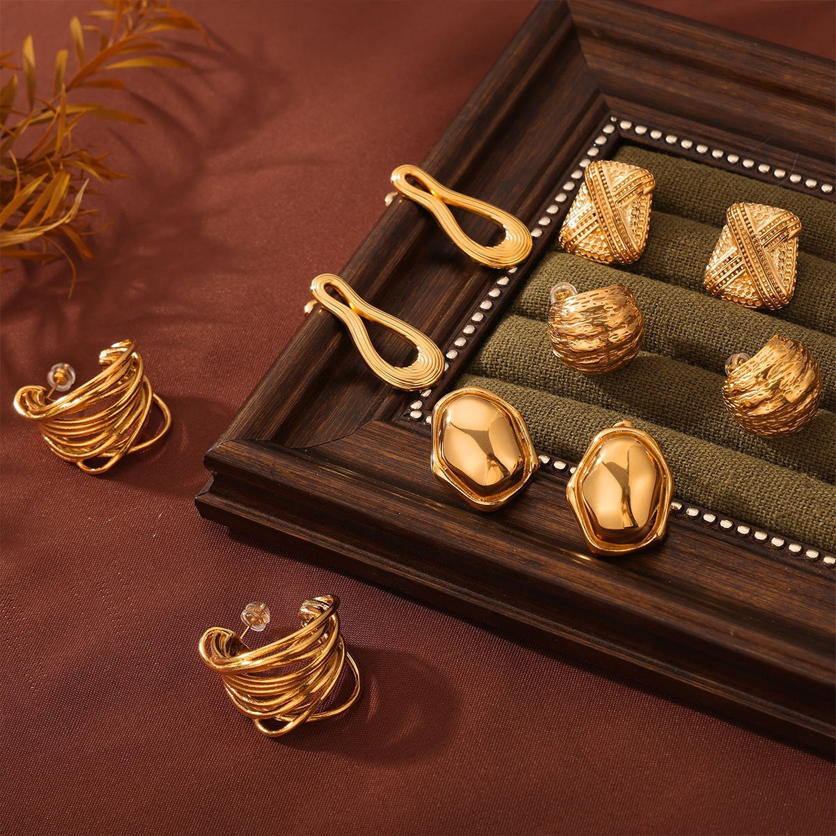 Titanium Steel Geometric Shape Earrings-Bijou Crush