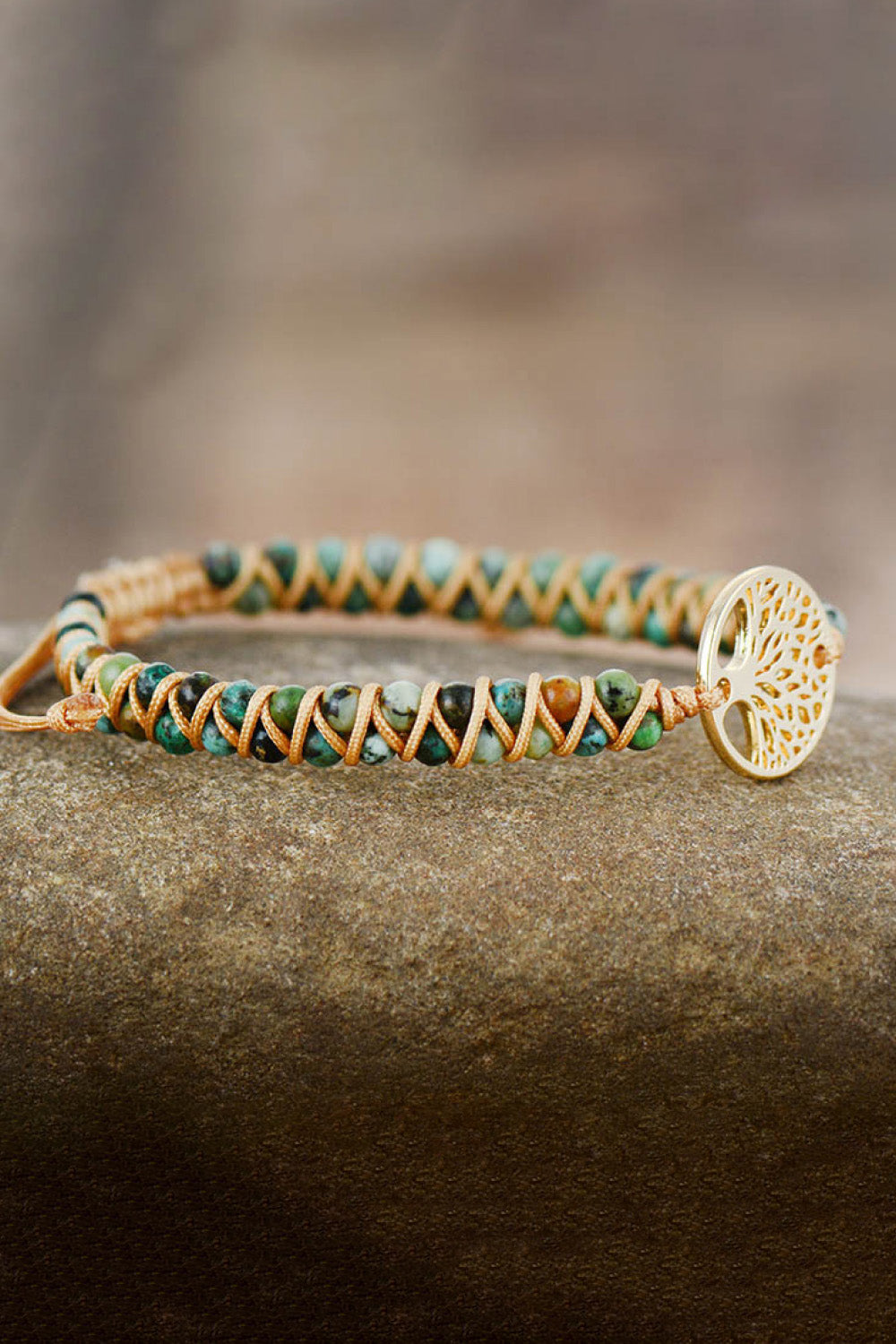 Handmade Tree Shape Beaded Copper Bracelet-Bijou Crush