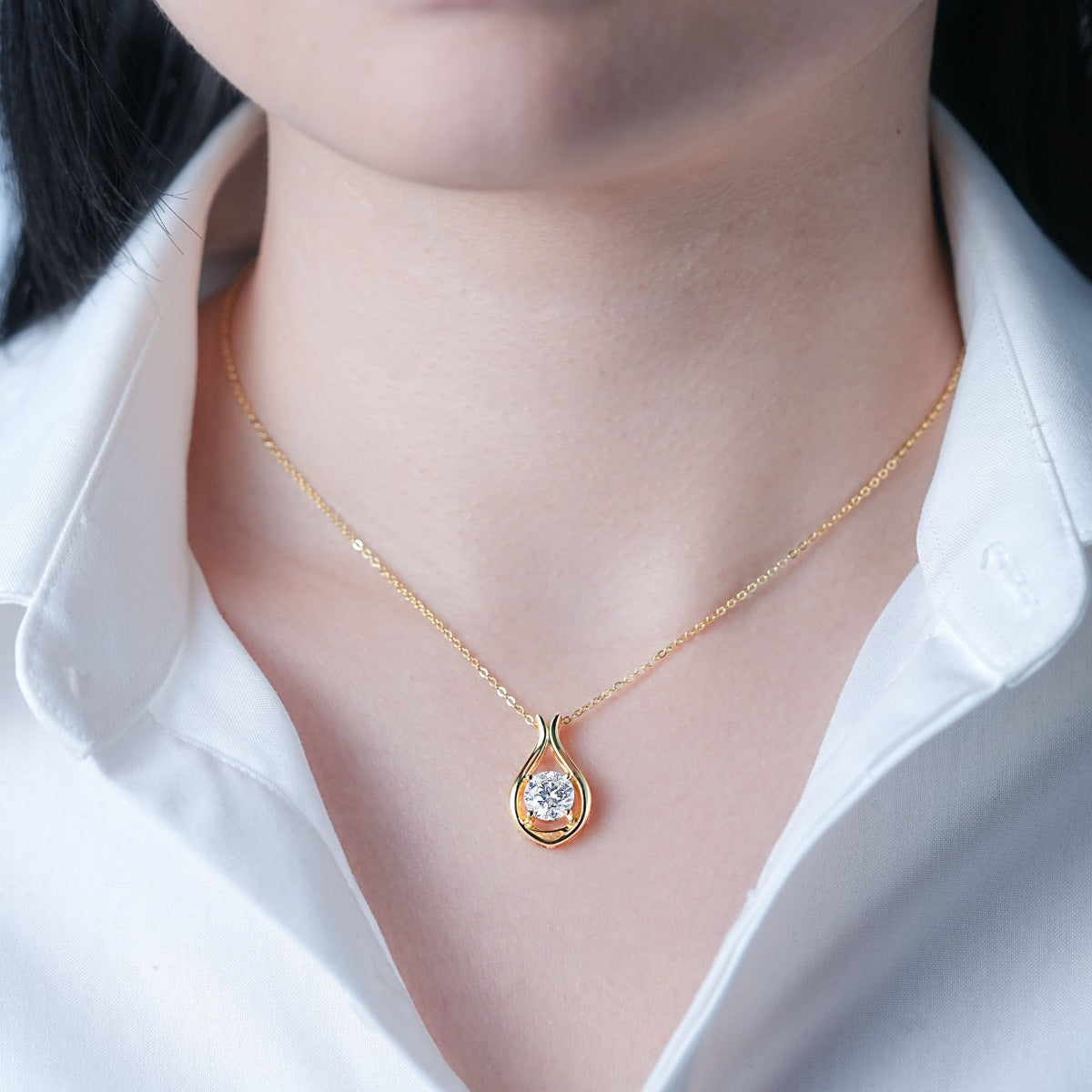 2 Carat Moissanite 925 Sterling Silver Pendant Necklace-Bijou Crush