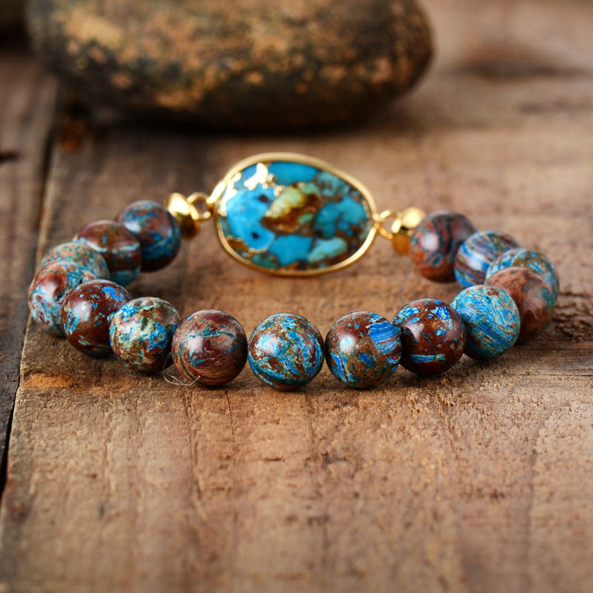 Natural Stone Beaded Bracelet-Bijou Crush