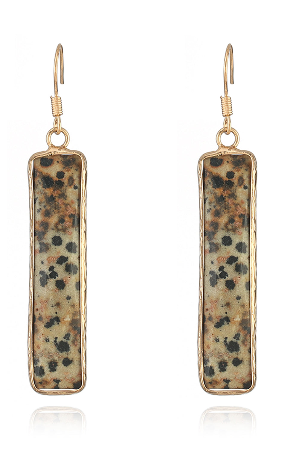 Natural Stone Drop Earrings-Bijou Crush