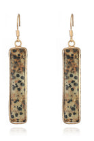 Natural Stone Drop Earrings-Bijou Crush