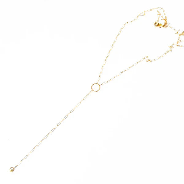 Ariana Lariat Necklace-Bijou Crush
