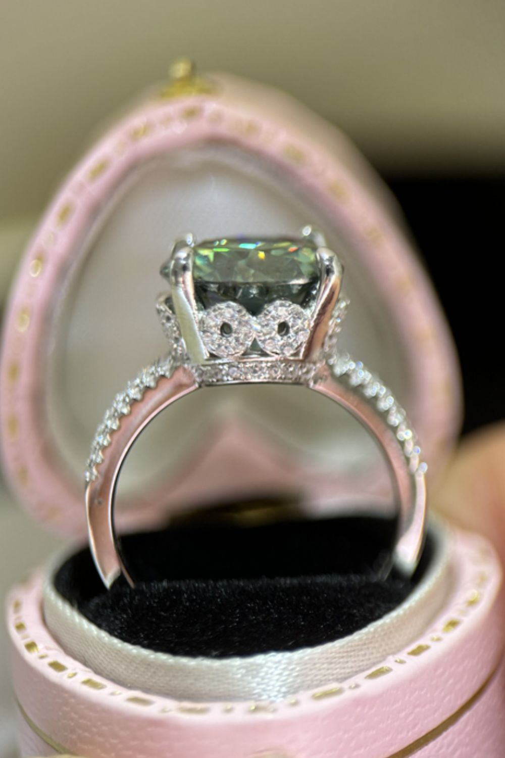 5 Carat Moissanite 925 Sterling Silver Ring-Bijou Crush