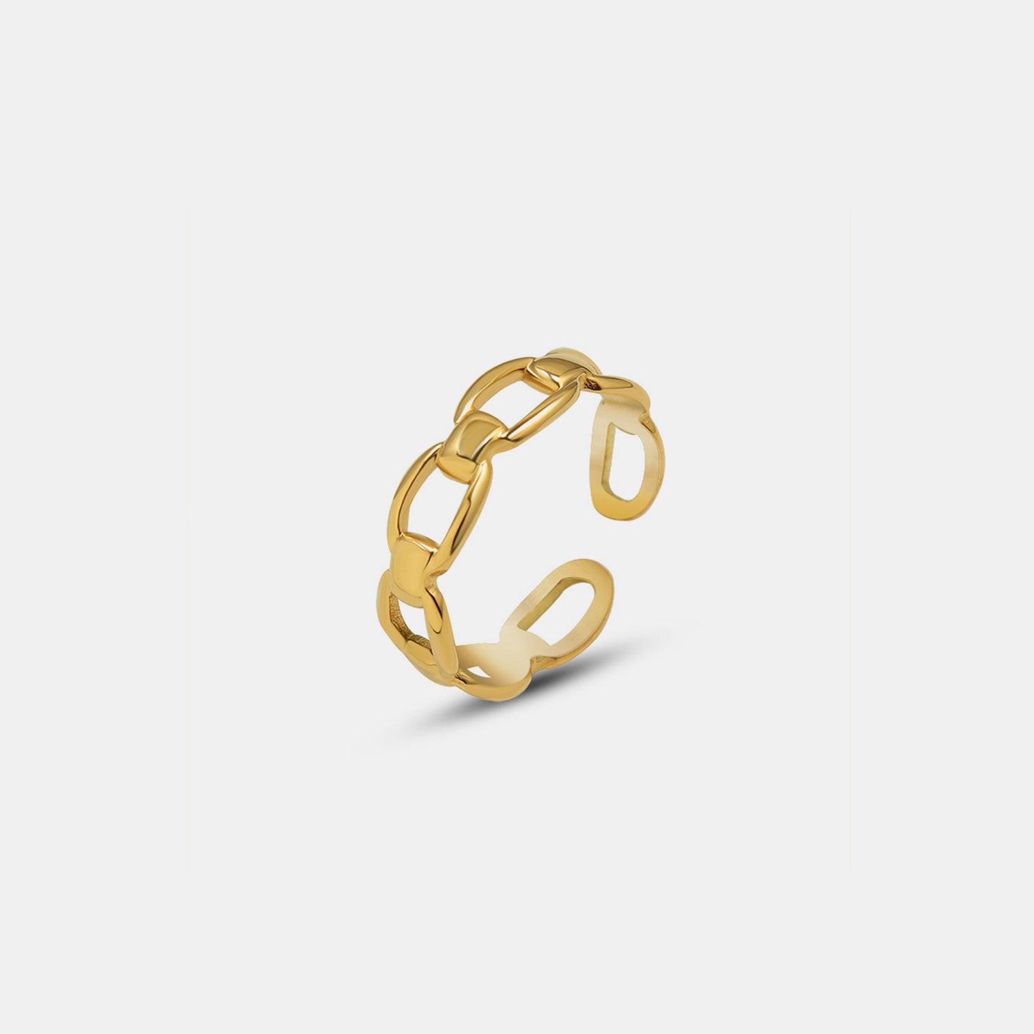 Titanium Steel Gold-Plated Adjustable Ring-Bijou Crush