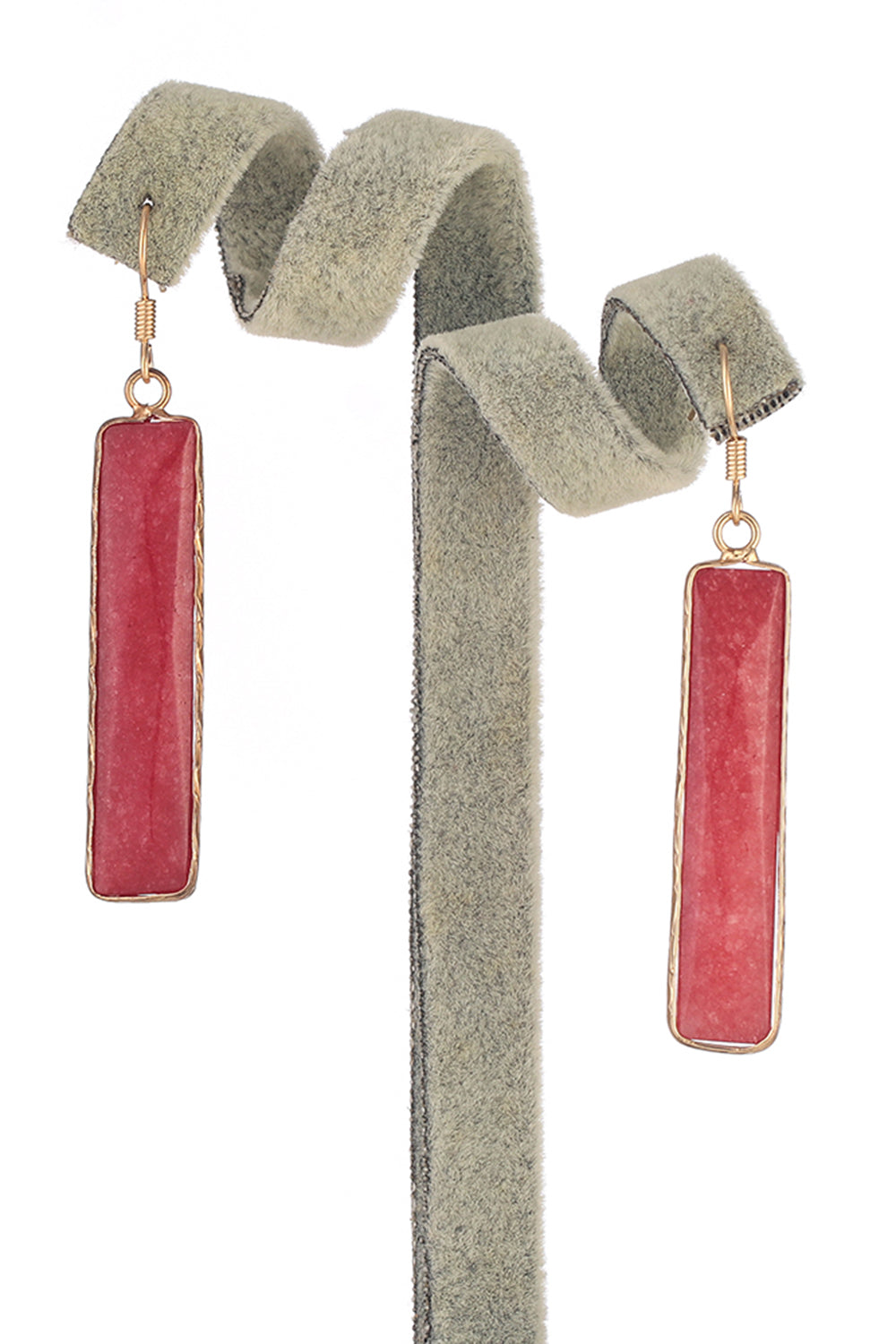 Natural Stone Drop Earrings-Bijou Crush