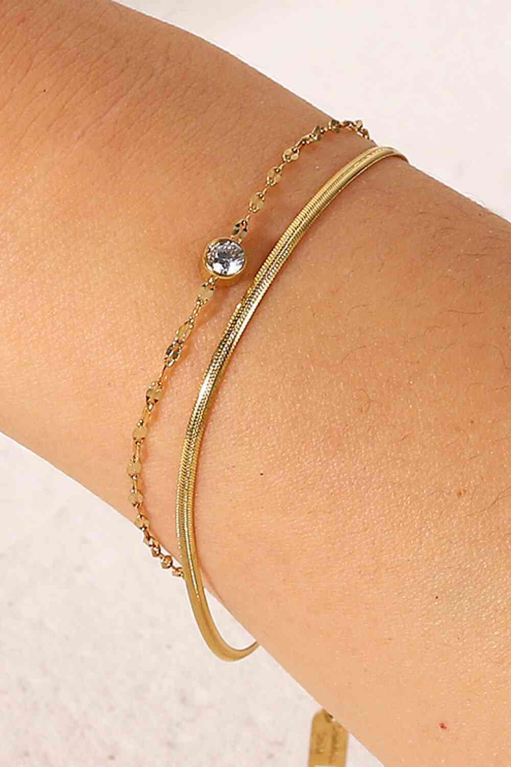 Icing on the Cake Rhinestone Double-Layered Bracelet-Bijou Crush