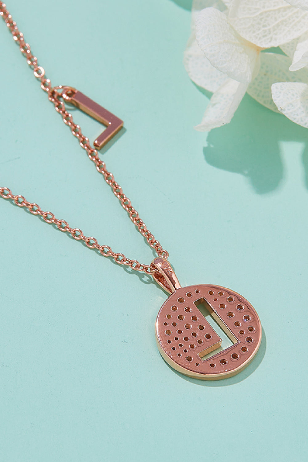 Adored Moissanite K to T Pendant Necklace-Bijou Crush