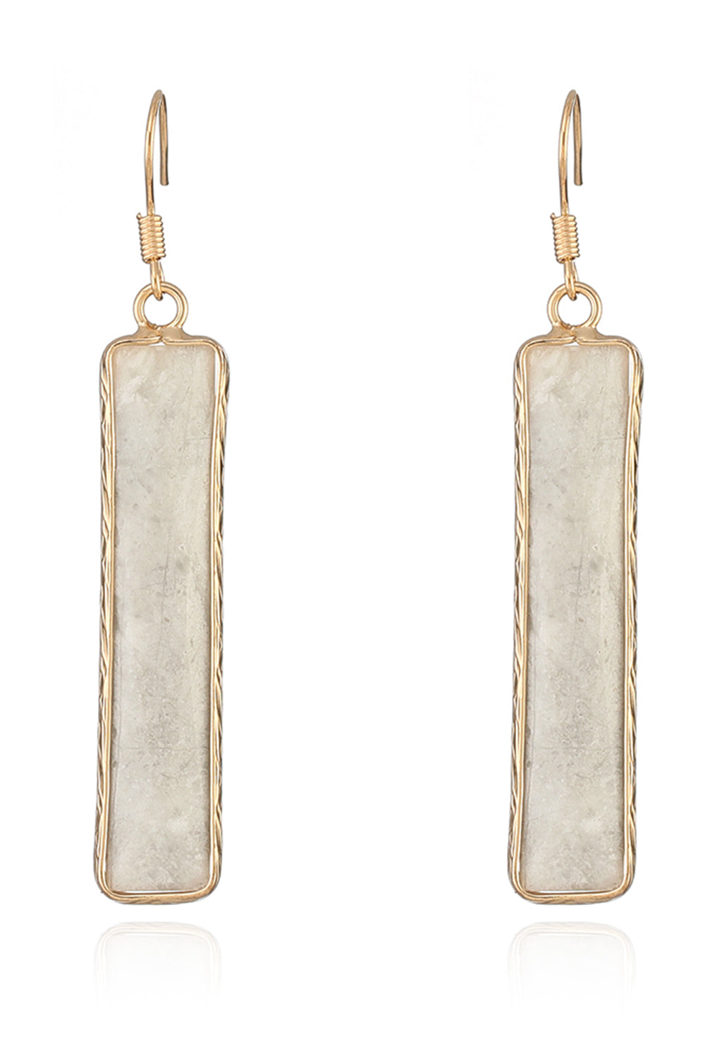 Natural Stone Drop Earrings-Bijou Crush