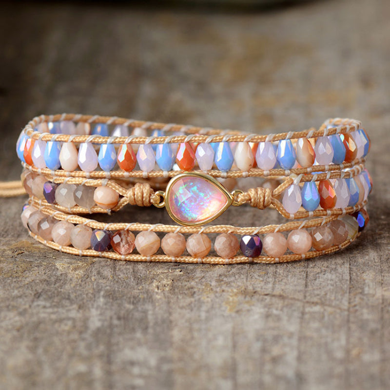 Opal Beaded Bracelet-Bijou Crush