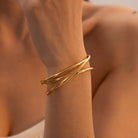 Minimalist Stainless Steel Cuff Bracelet-Bijou Crush