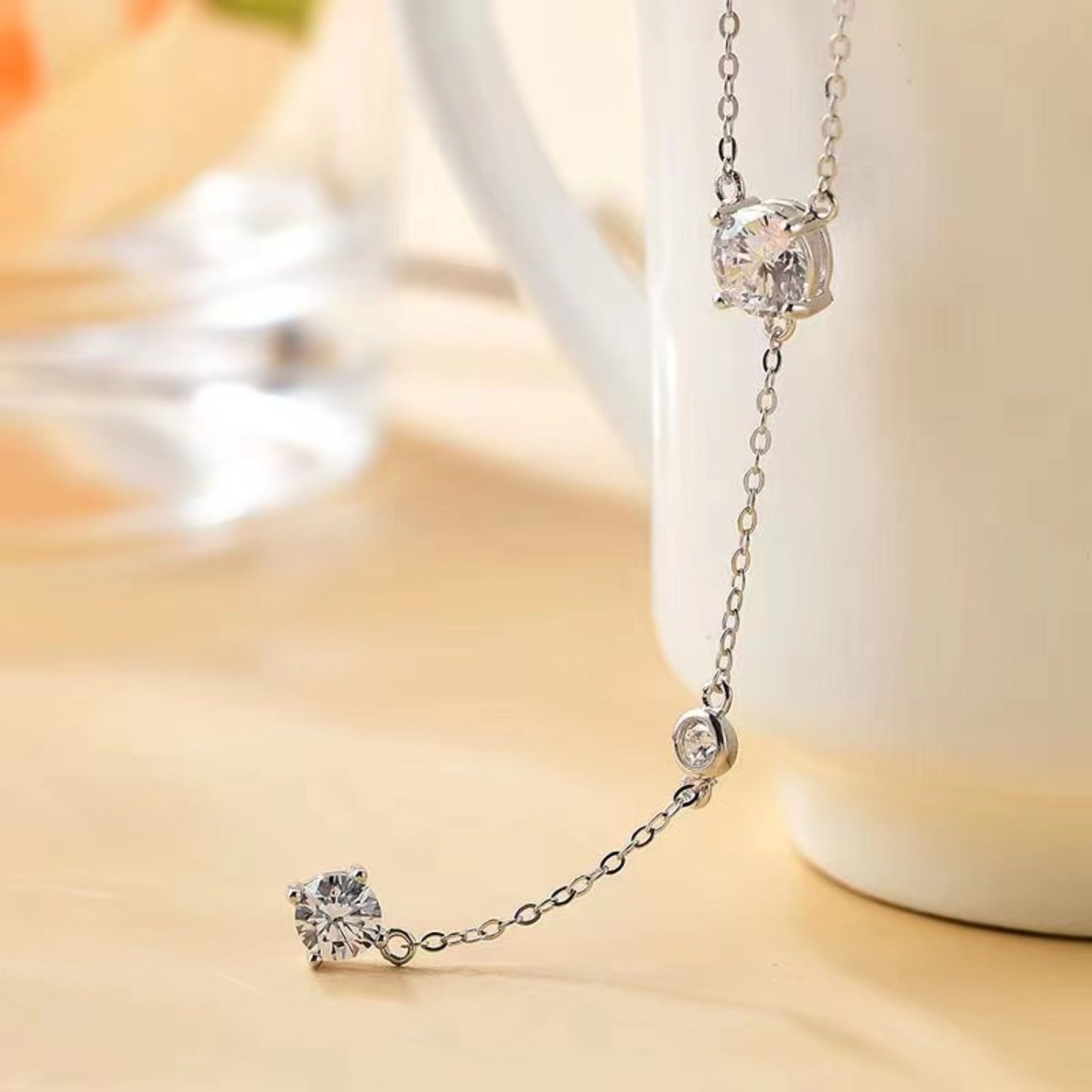 1.5 Carat Moissanite 925 Sterling Silver Necklace-Bijou Crush