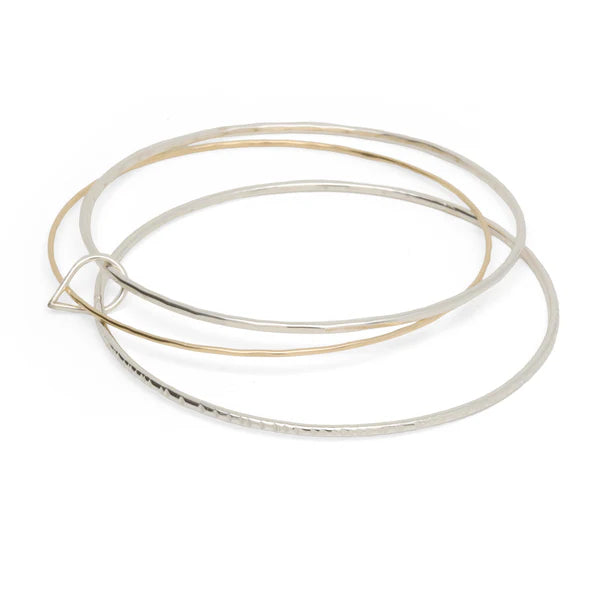 Ann Triple Bangle Bracelet-Bijou Crush