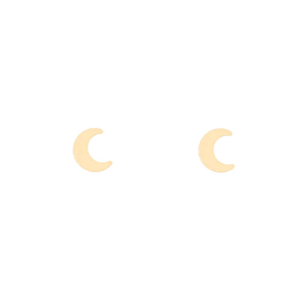 Ella Crescent Moon Studs-Bijou Crush