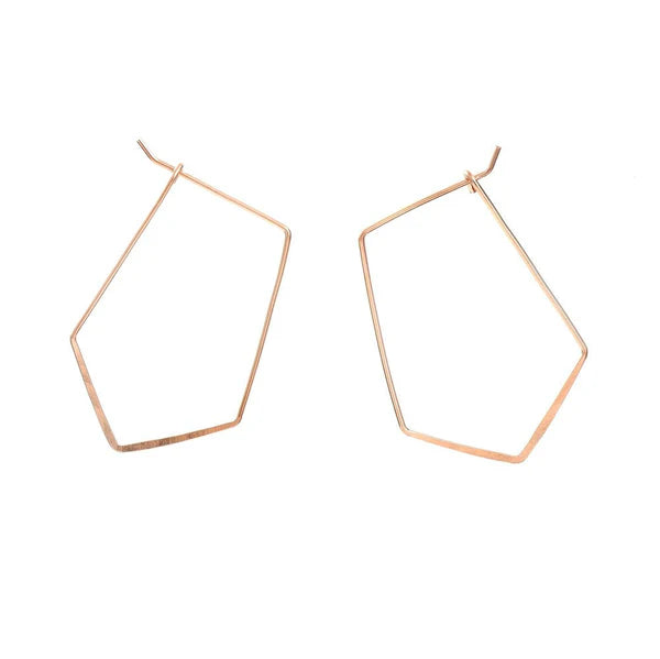 Esther Badge Hoops Earrings-Bijou Crush