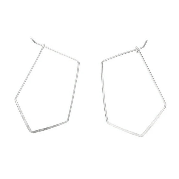 Esther Badge Hoops Earrings-Bijou Crush