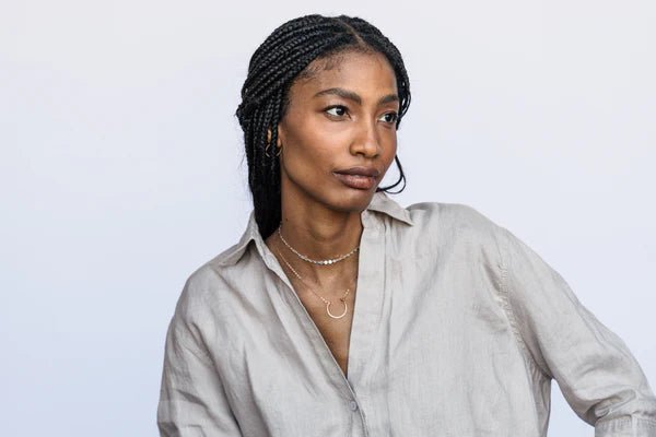 Hanna Half Moon Necklace-Bijou Crush