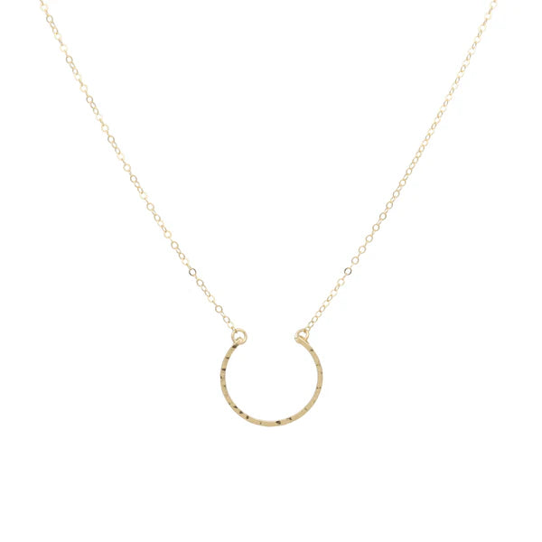 Hanna Half Moon Necklace-Bijou Crush