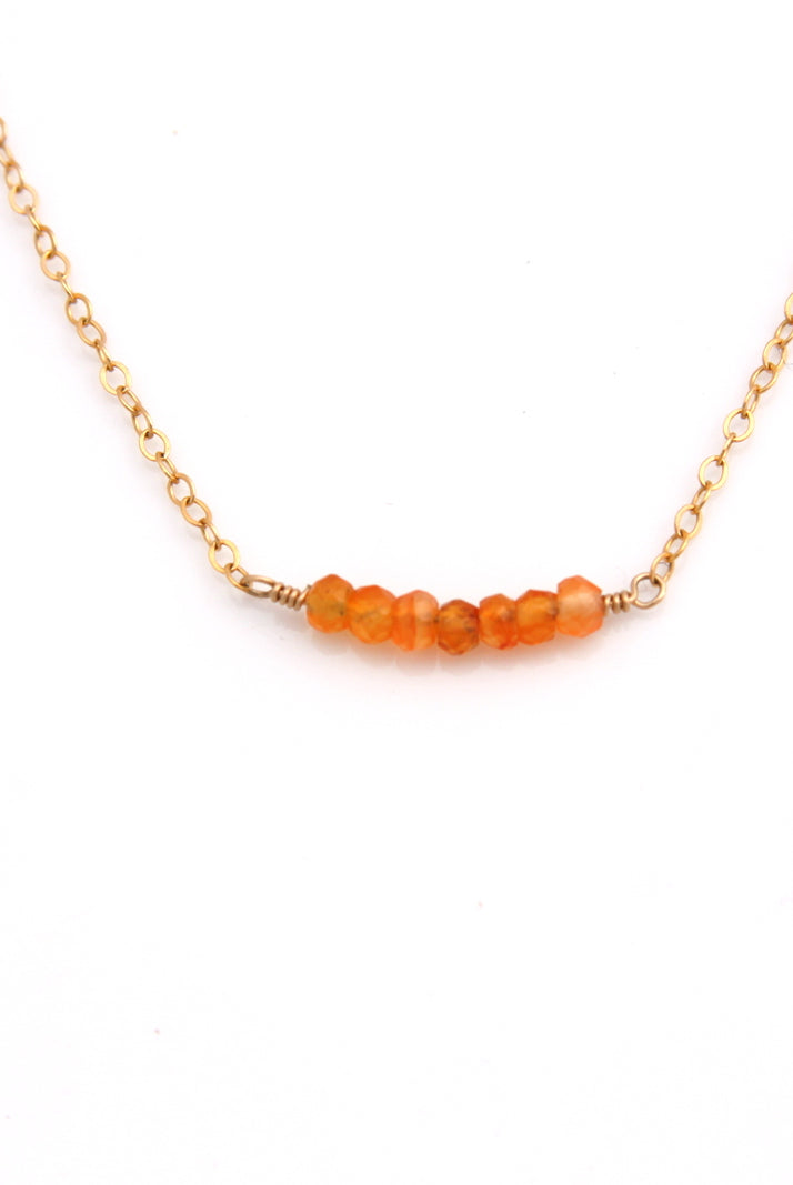 Carnelian Necklace-Bijou Crush