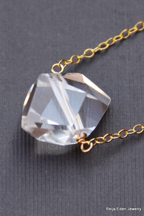 Herkimer Diamond Necklace-Bijou Crush