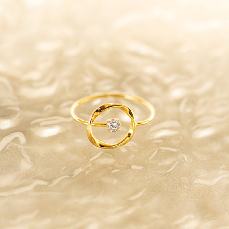 925 Sterling Silver Geometric Zircon Sparkle Ring-Bijou Crush