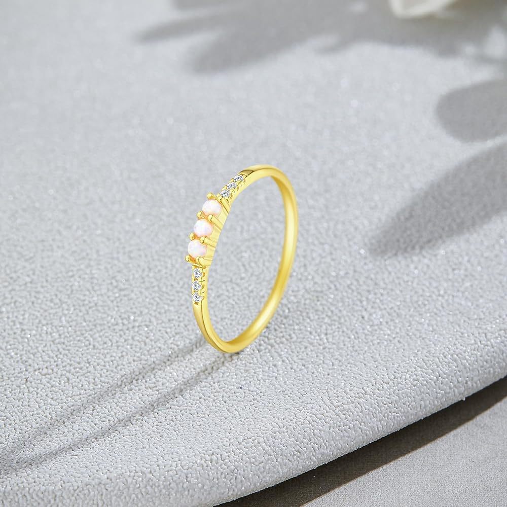 Radiant Opal 928 Sterling Silver Round Ring-Bijou Crush