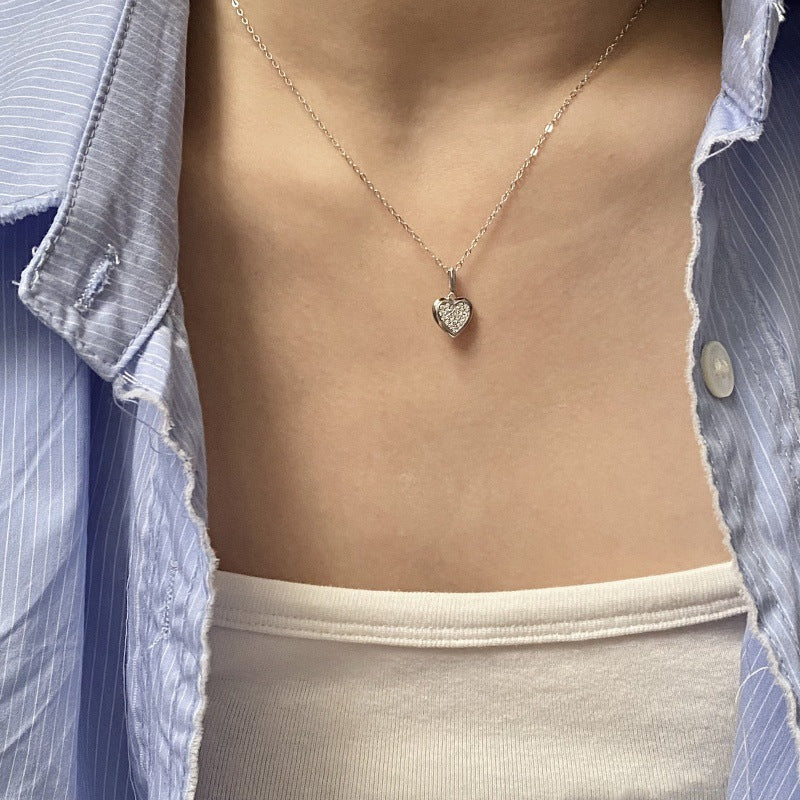 925 Sterling Silver Heart Pendant Necklace-Bijou Crush