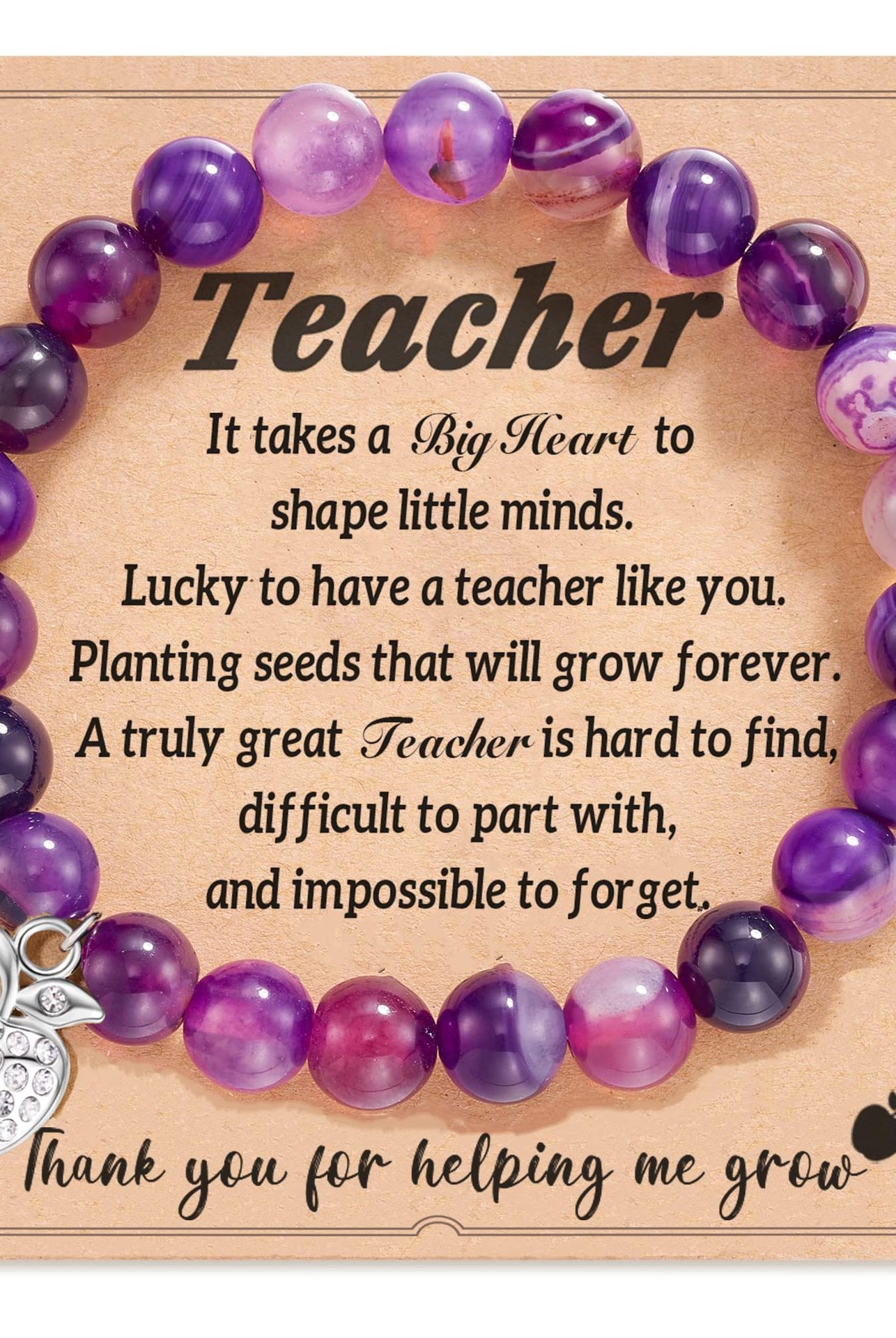 Commute Heart Shape Mixed Materials Handmade Bracelet-Bijou Crush