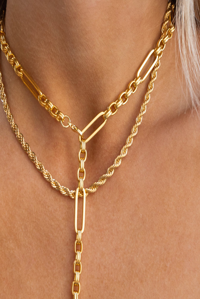 Modern Vibes Necklace - Sleek Geometric 316L Stainless Steel Aesthetic-Bijou Crush