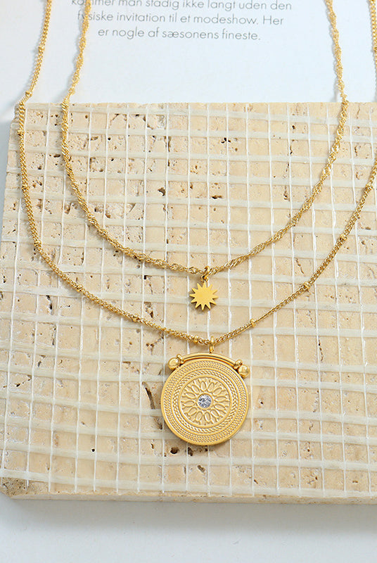 Stainless Steel Double-Layered Necklace-Bijou Crush