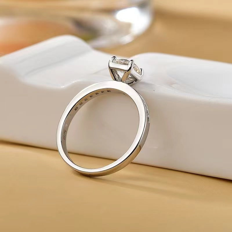 2 Carat Moissanite Zircon 925 Sterling Silver Ring-Bijou Crush