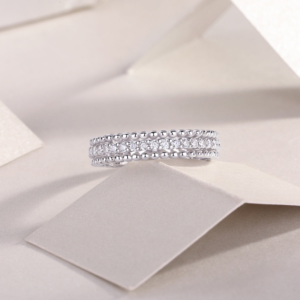 Moissanite 925 Sterling Silver Ring-Bijou Crush