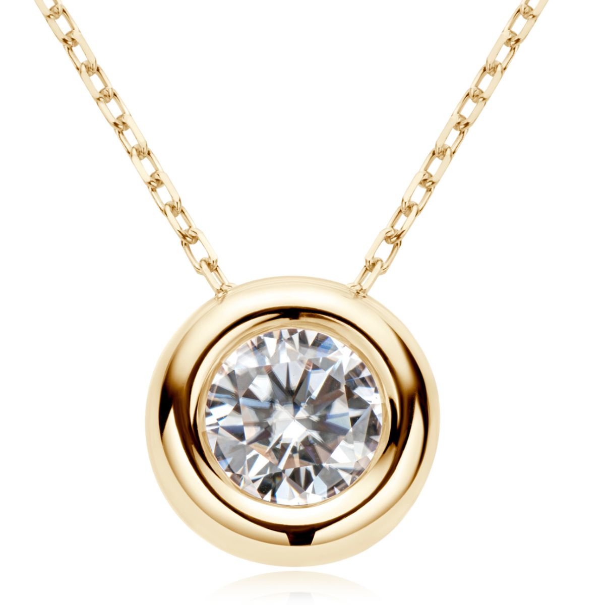 1 Carat Moissanite 925 Sterling Silver Necklace-Bijou Crush